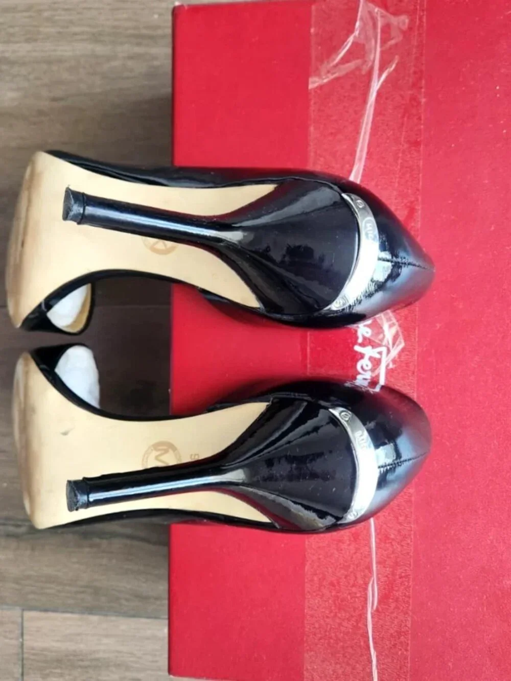 ✨Luxe Michael Kors Natalie D'orsey Patent Leather Black Formal Stiletto Heels 9M